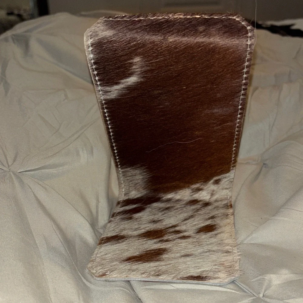 Real Cowhide Cell Phone Holder